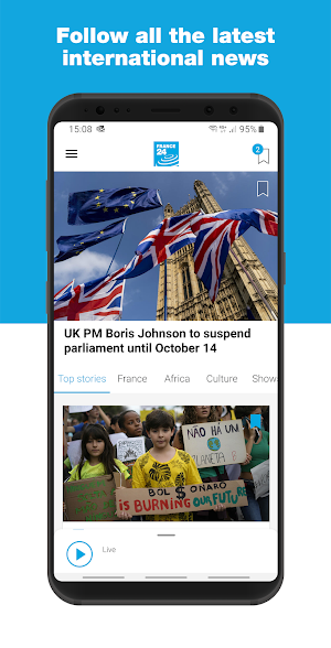 FRANCE 24 - Live international news 24/7 Screenshot 0