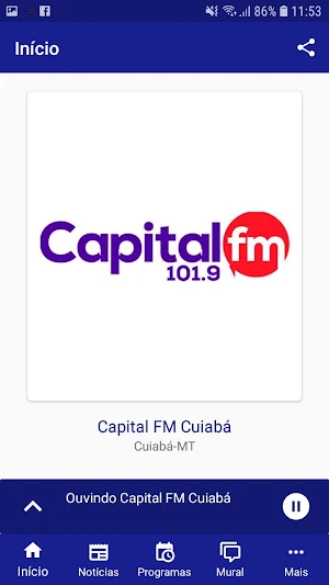 Capital FM Cuiabá Screenshot 1