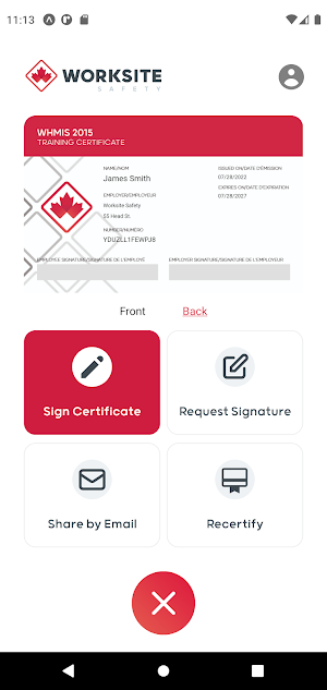 Wallet by Worksite Safety Screenshot 0