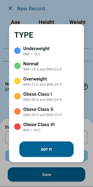 BMI Logger: Weight Tracker Screenshot 3