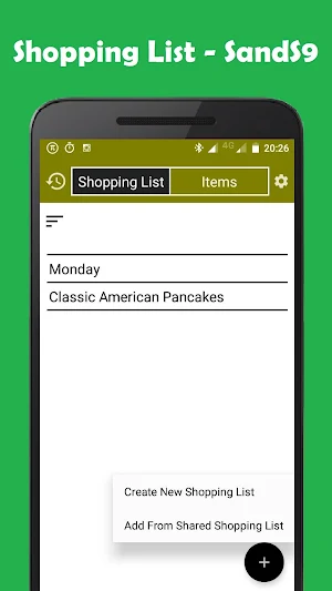 Grocery Shopping List Screenshot 0