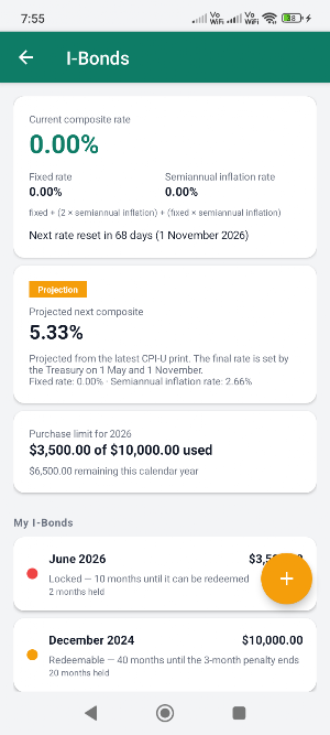 TreasurySavers: T-Bill Log Screenshot 2