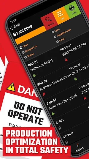Cadlock Lockout Tagout Screenshot 3