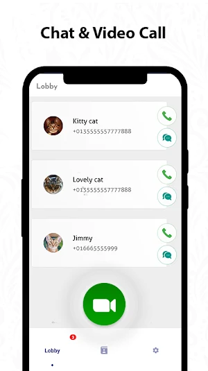Cat fake video Call/Chat Prank Screenshot 2