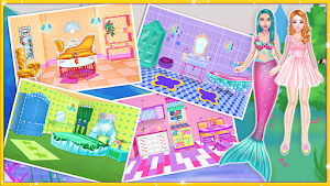 Princess & Mermaid Doll House Decorating Screenshot 1