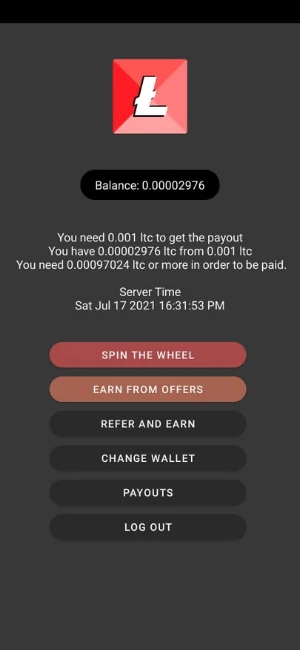Earn Extra Litecoin Screenshot 0