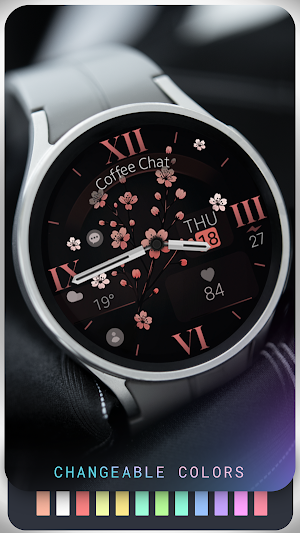 Classic Flowers watch face Screenshot 2