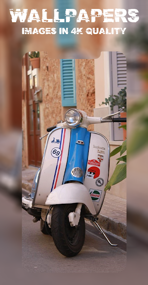 Wallpaper Vespa Classic Screenshot 2