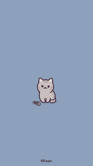 카카오톡 테마 - 회색 고등어 냥이 Screenshot 0