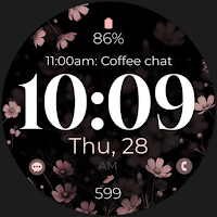 Digital Flowers watch face