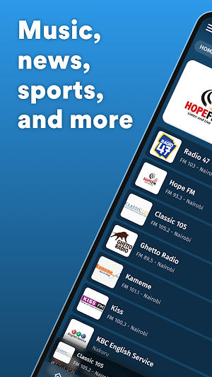 Radio Kenya: AM and FM Radio Screenshot 0