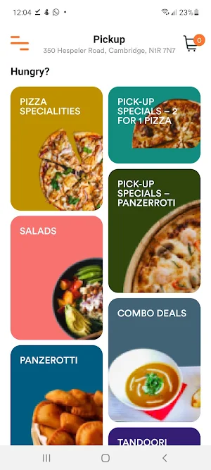 Cambridge Pizza Screenshot 1