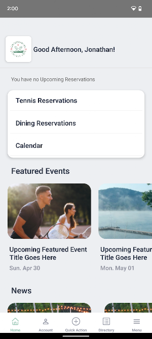 Cooperstown Country Club Screenshot 1