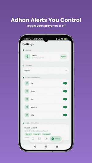 Prayer Times: Salah,Azan,Qibla Screenshot 3