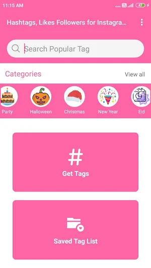Hashtags for Likes, Followers 2020 Screenshot 0