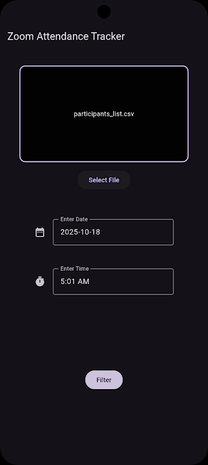 Attendance Tracker for Zoom Screenshot 1