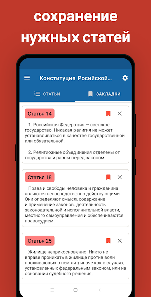 Конституция Российской Федерации Screenshot 1