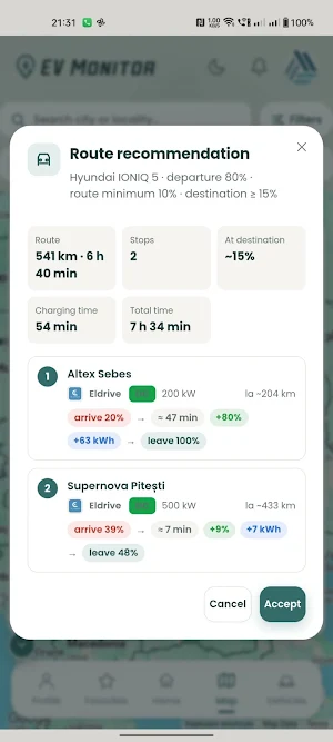 EV Monitor Screenshot 2
