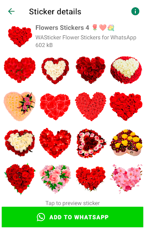 WASticker - Love Flowers Screenshot 2