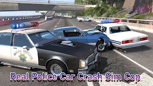 Real Police Car Crash Sim Cop Screenshot 1