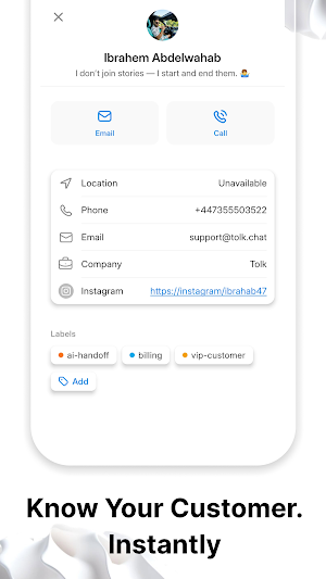 Tolk - Customer Service Screenshot 2