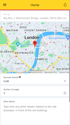 Unicab Taxi Screenshot 1