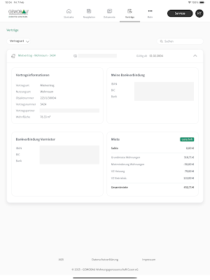 GEWOBAU Serviceportal Screenshot 3