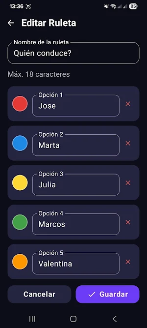 Spin the Random Wheel Screenshot 1