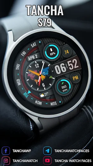 Tancha S79 Hybrid Watch Face Screenshot 3