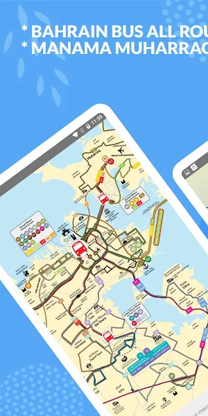 MANAMA MUHARRAQ BAHRAIN BUS ROUTE MAPS OFFLINE Screenshot 1