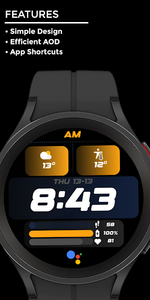 Night 67 - watch face Screenshot 1