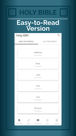 Easy-to-Read Version Bible app Screenshot 0
