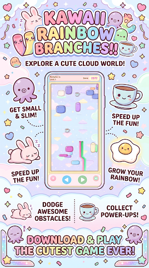Kawaii Rainbow Branches!! Screenshot 1