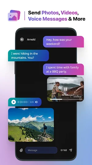 Messenger SMS - Color Messages Screenshot 1