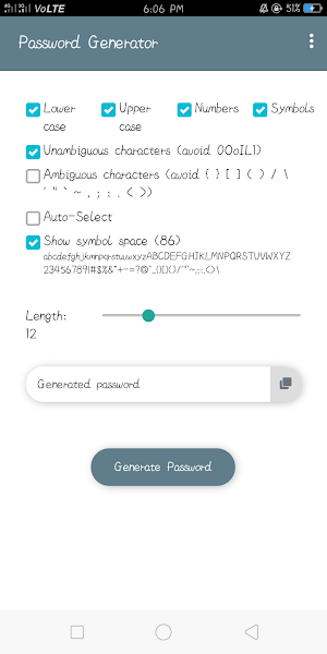 Password Generator Screenshot 0
