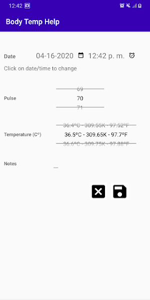 Temperature Help Screenshot 1