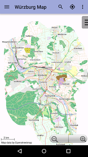 Würzburg Offline City Map Screenshot 0