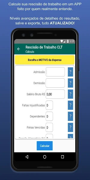e-Benefícios - Cálculos e Benefícios Trabalhador Screenshot 2
