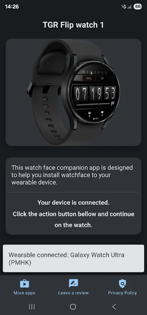 tgr flip clock watch face 1 Screenshot 1