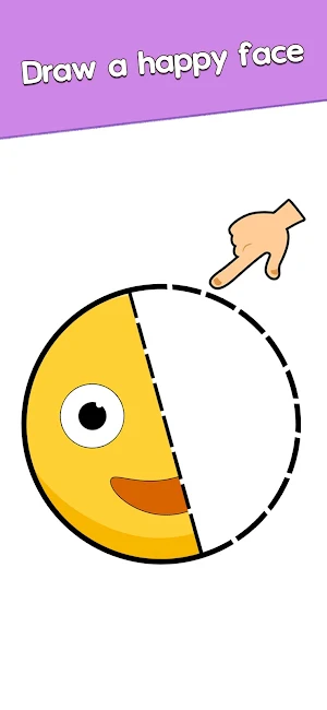 Draw Half : Drawing Puzzle + Brain Teaser screenshot 5
