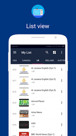 OneIPTV - IPTV Player Screenshot 1