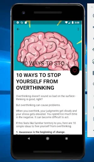 How To Stop Overthinking Screenshot 1