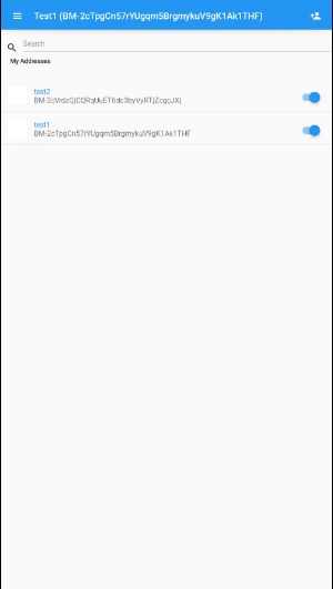 PyBitmessage (mock) Screenshot 1