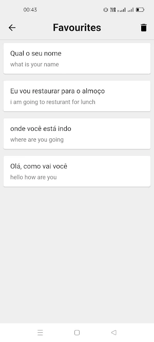Portuguese English Translator Screenshot 3