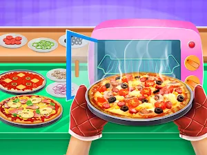 Pizza Maker Chef Baking Kitchen Screenshot 0