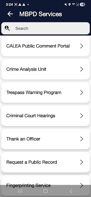 MBPD Connect Screenshot 2