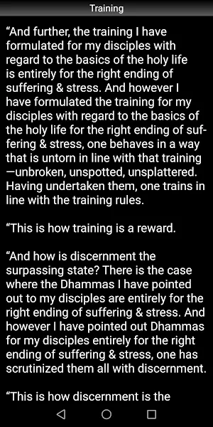 Training Sutta - Buddhism Screenshot 2