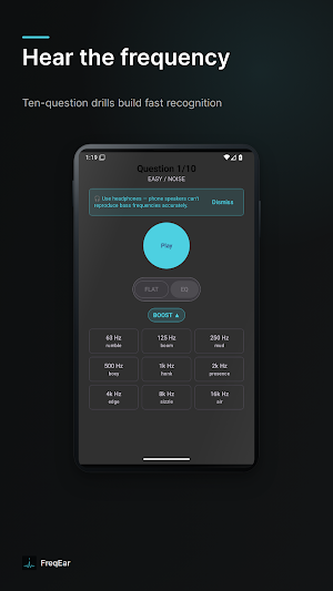 FreqEar: EQ Ear Training Screenshot 0