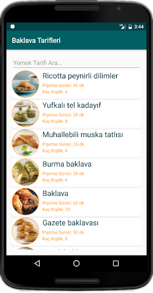 İnternetsiz Baklava Tarifleri Screenshot 0