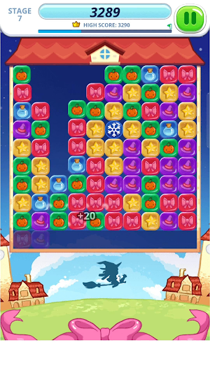 Cute Witch Magic Puzzle Screenshot 2